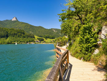 Scenic view of river against sky