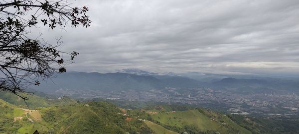 Scenic view of landscape against sky