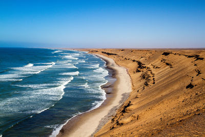 Skeleton coast beach and desert 