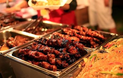 Close-up of meat for sale in market