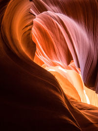 Low angle view of rock formation