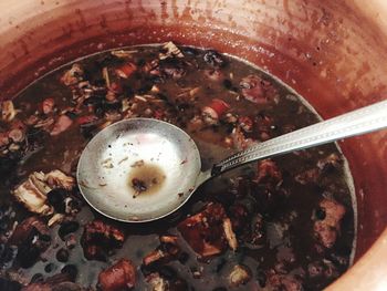 Close-up of coffee in bowl