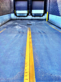 Road marking on road