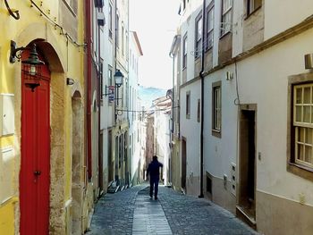 Woman walking in city