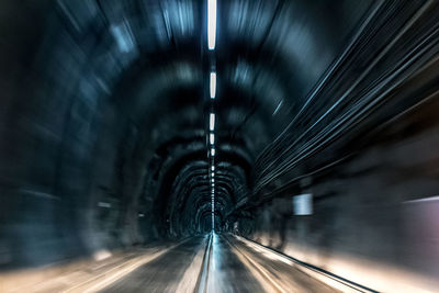 Illuminated tunnel