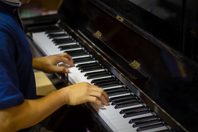 Man playing piano