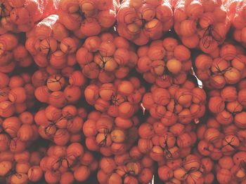 Full frame shot of fruits in market