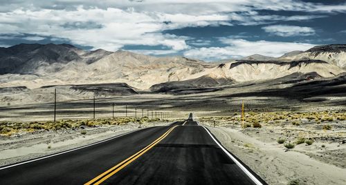 Road passing through mountains