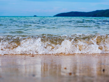 Surface level of sea against sky