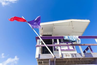 Lifeguard booth in miami beach