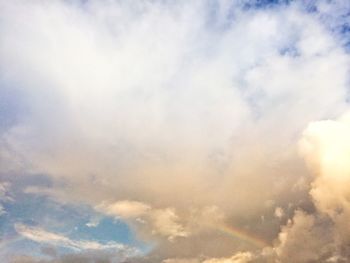 Low angle view of clouds in sky