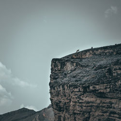 Scenic view of rock formation against sky