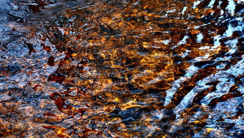 Close-up of rippled water