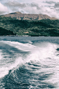 Scenic view of sea against sky