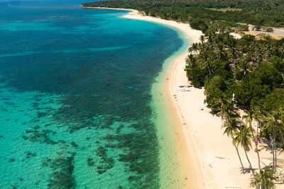  beautiful sea landscape beach with turquoise water. pagudpud, ilocos norte, philippines.