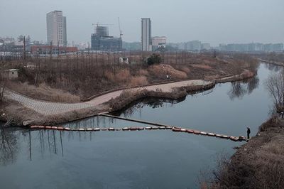 View of river against sky
