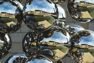 Close-up view of metal