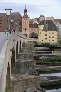 Unesco world heritage old town of city regensburg in bavaria