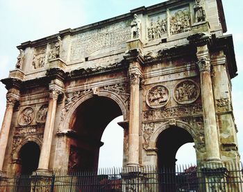 Low angle view of historical building