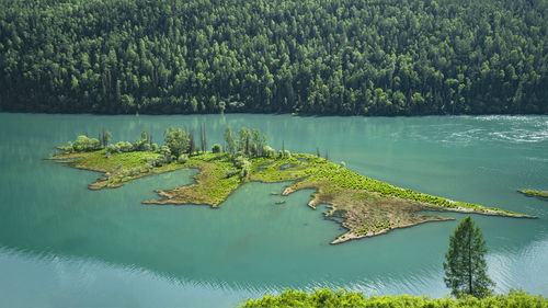 Scenic view of lake