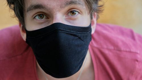 Close-up portrait of man