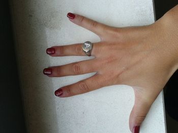 Woman with hands