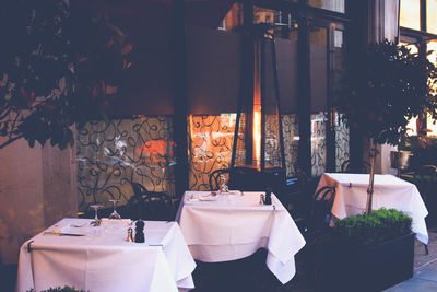 Table and chairs at home