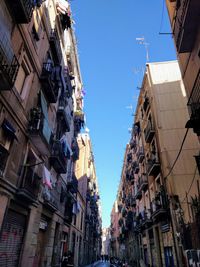 Low angle view of buildings against sky