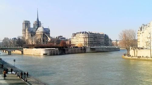 River with buildings in background