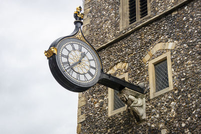 Low angle view of clock tower