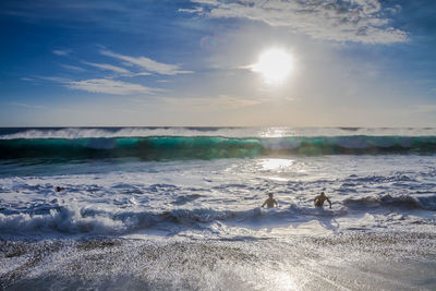 Scenic view of sea against sky