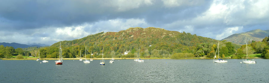 Lake windermere at the north of lake windermere in cumbria