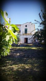 View of house against clear sky