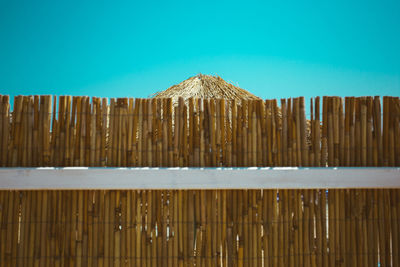 Close-up of roof against clear sky