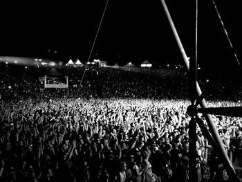 Crowd at music concert