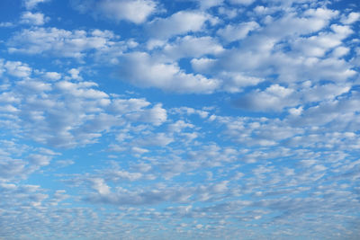 Low angle view of clouds in sky