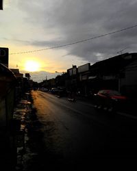 Road at sunset