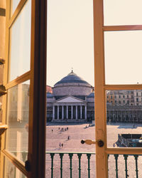 Exterior of building against clear sky