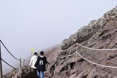 Man standing on mountain