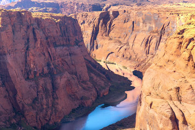 Scenic view of rock formations