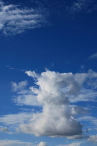 Low angle view of cloudy sky