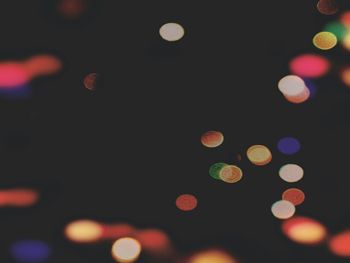 Defocused lights at night