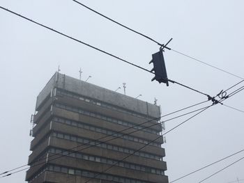 Low angle view of building against clear sky