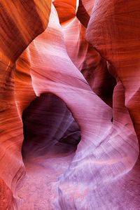 Abstract image of rock formations in desert
