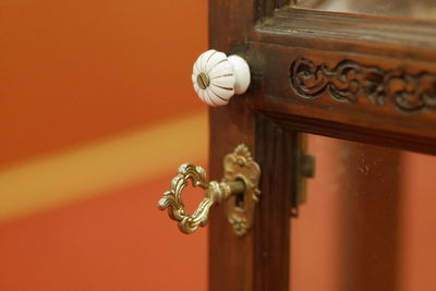 Close-up of door knocker