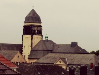 Church against clear sky