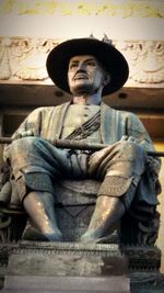 Low angle view of statue