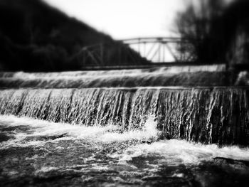 View of bridge over river