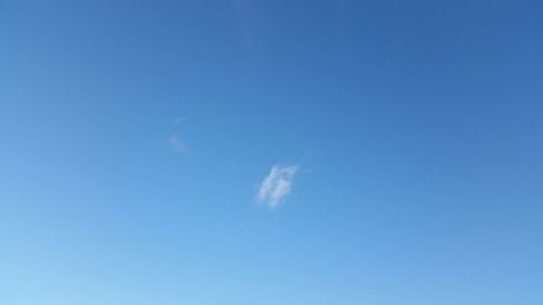 Low angle view of blue sky