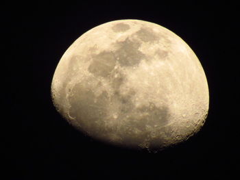 Close-up of moon against sky at night